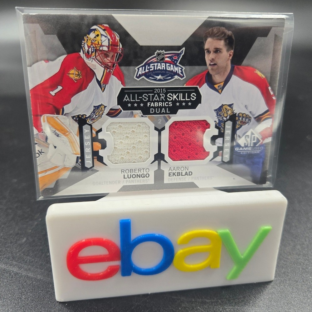 2015-16 SP Game Used Roberto Luongo Aaron Ekblad All-Star Dual Jersey AS2-5
